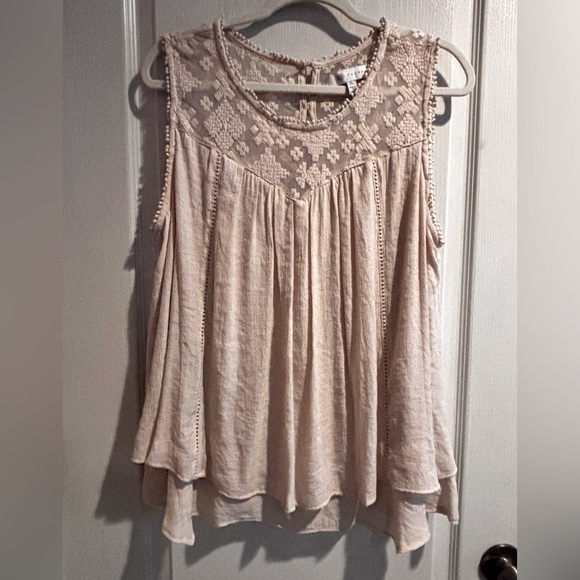 Fever Tops - Fever Sleeveless Pleated Blouse XL